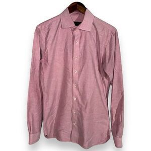 Red Alton Lane Cut Away Collar Dress Shirt Size S